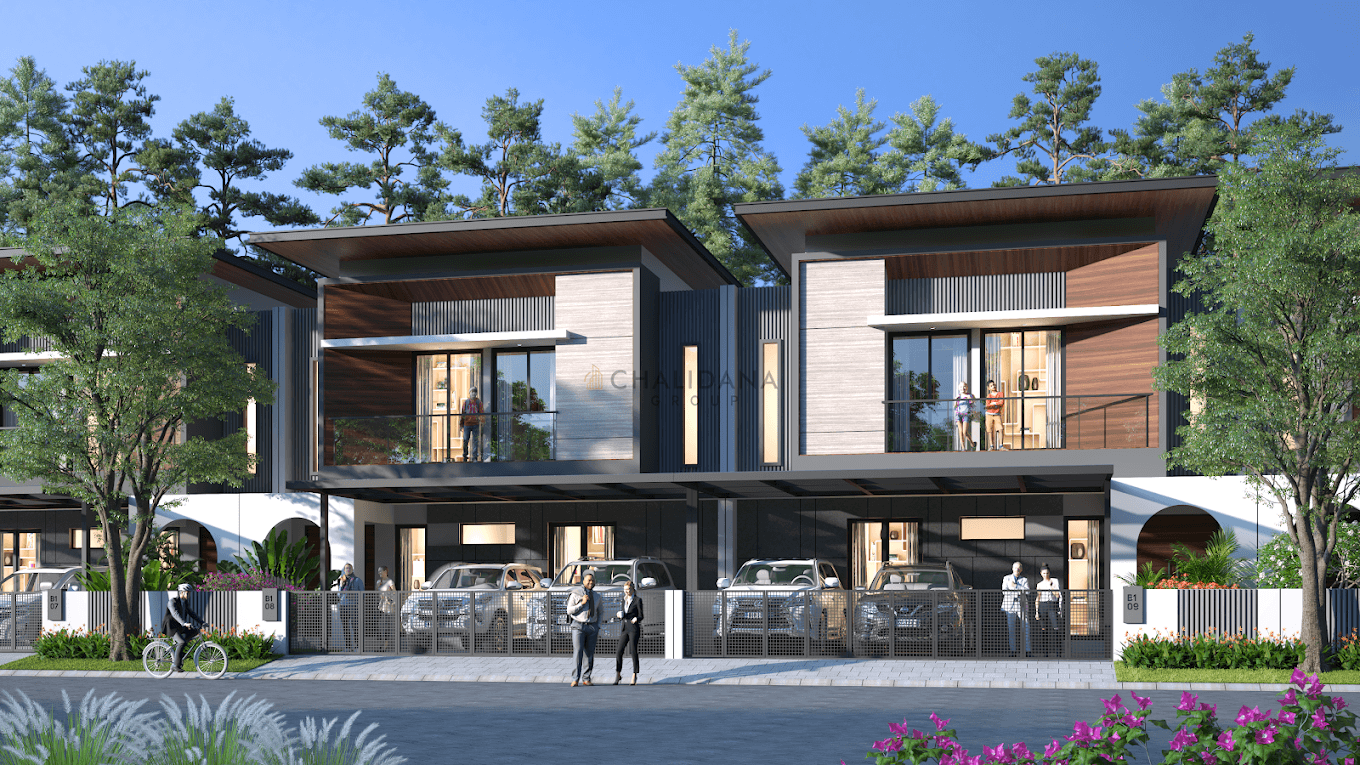 Tampak Depan Safira Gold Mansion dengan desain modern