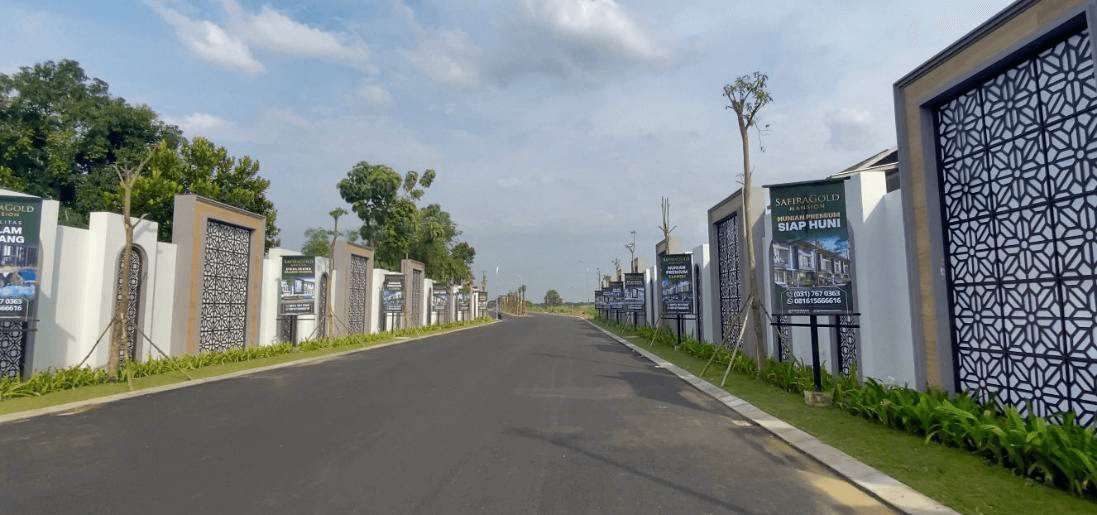 Fitur Jalan Aspal Hot Mix Premium - Perumahan Safira Gold Mansion Sidoarjo